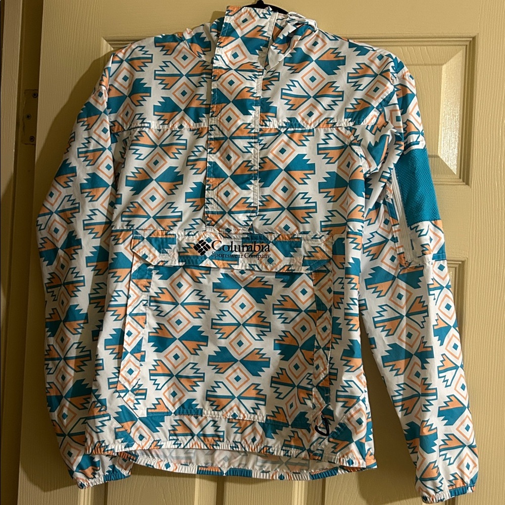 Columbia Geometric Patterned Pullover Windbreaker - image 2